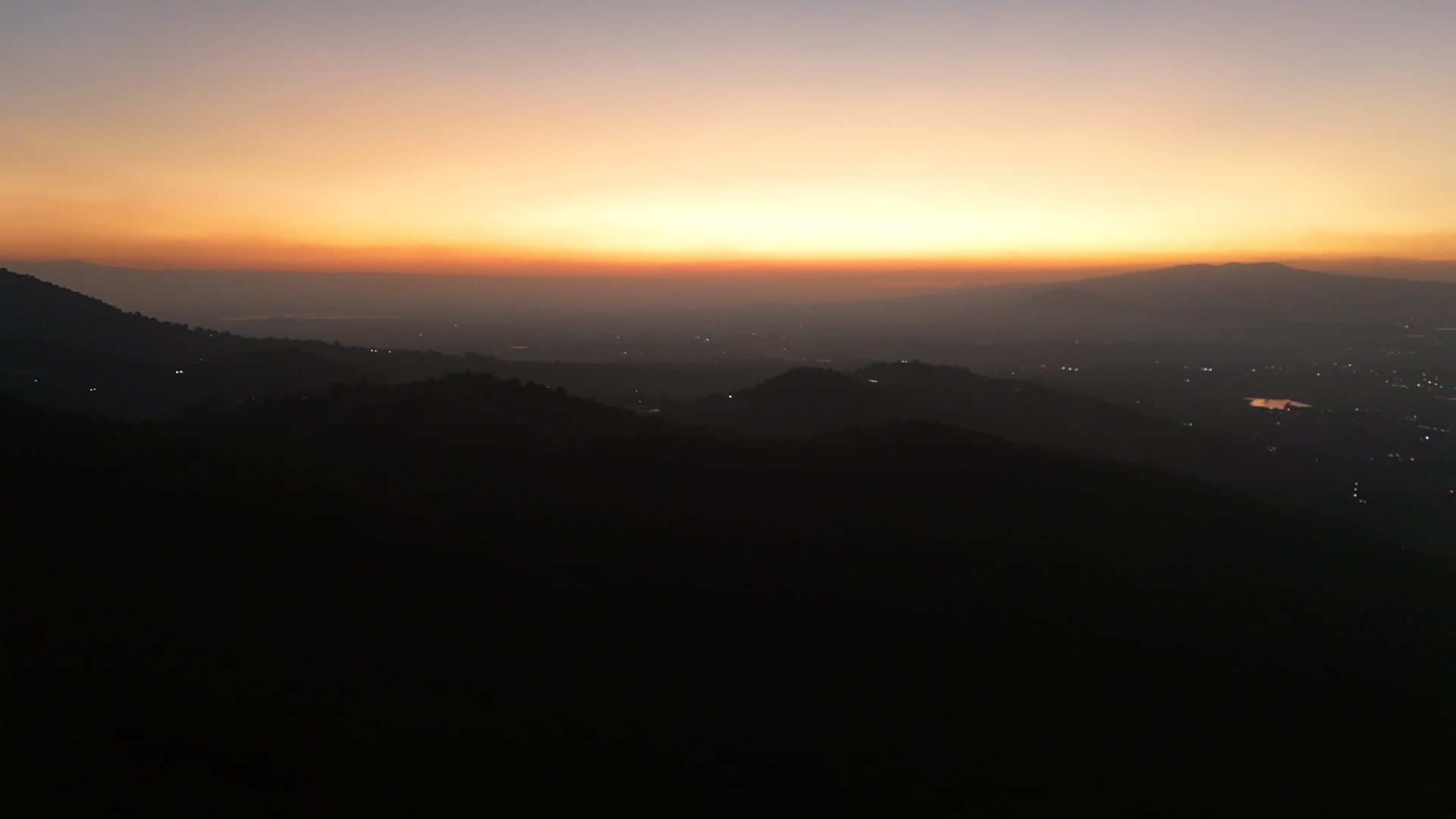 Atardecer sobre el valle de La Purísima